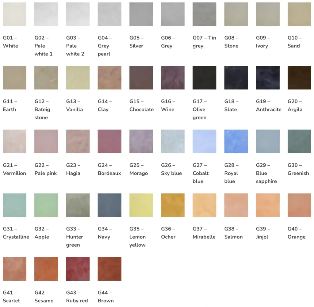 Wide chromatic range